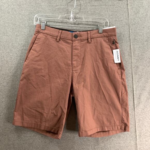 Old Navy Shorts Women Size 29 Brown Ultimate Tech Slim Bult In Flex - Picture 1 of 7